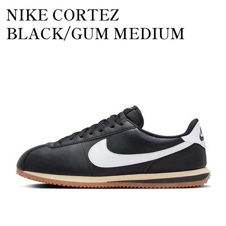 【お取り寄せ商品】NIKE CORTEZ BLACK/GUM MEDI...(4.0)