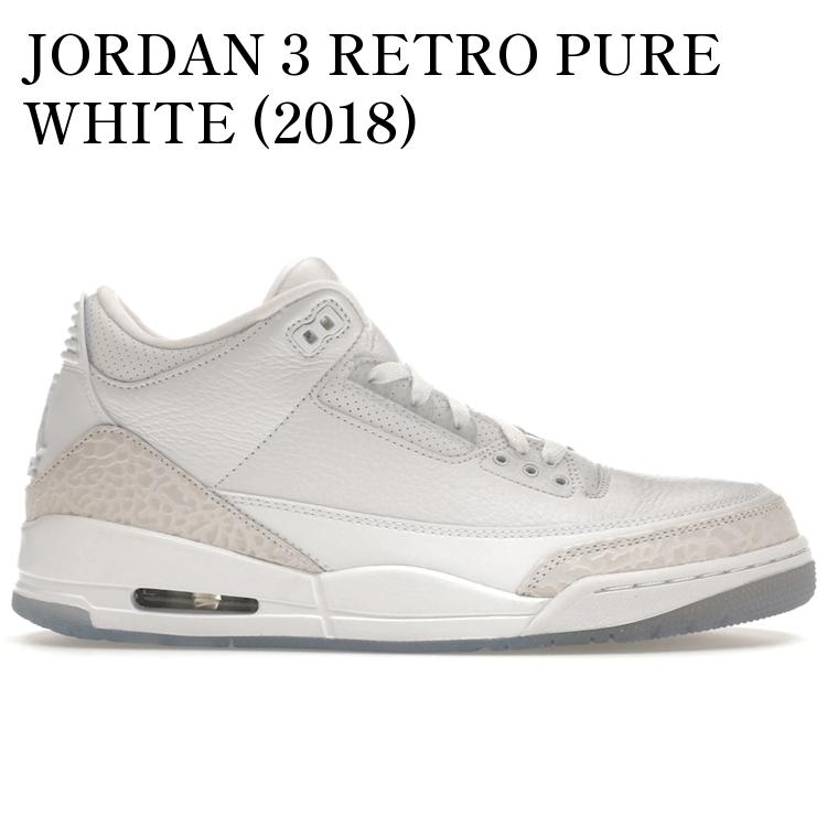 JORDAN 3 RETRO PURE WHITE (2018) 136064-111 メンズ レディース 人気 おしゃれ