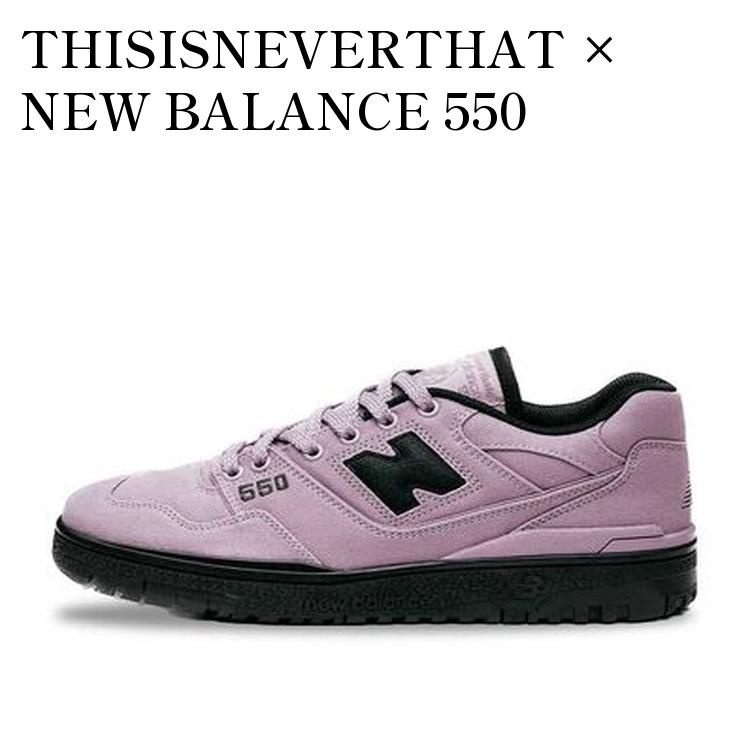 【お取り寄せ商品】THISISNEVERTHAT × NEW BALANCE 550 LAVENDER ディスイズネバーザット × ニューバランス 550 ラベンダー BB550TI メンズ レディース