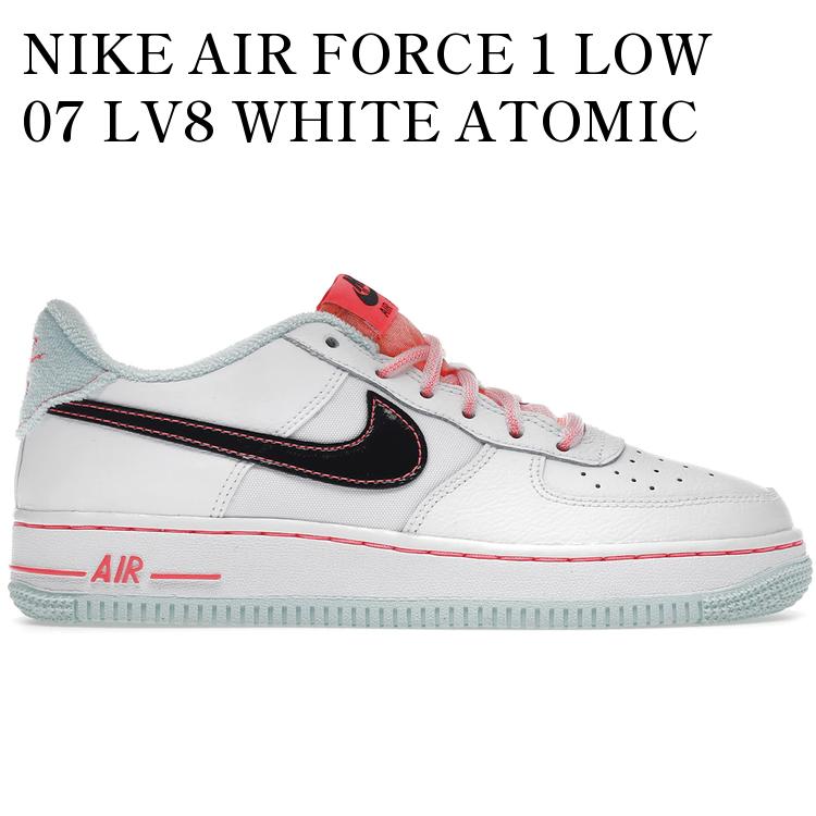 【海外限定 お取り寄せ商品】NIKE AIR FORCE 1 LOW 07 LV8 WHITE ATOMIC PINK (GS) DD7709-100 メンズ レディース 人気 おしゃれ