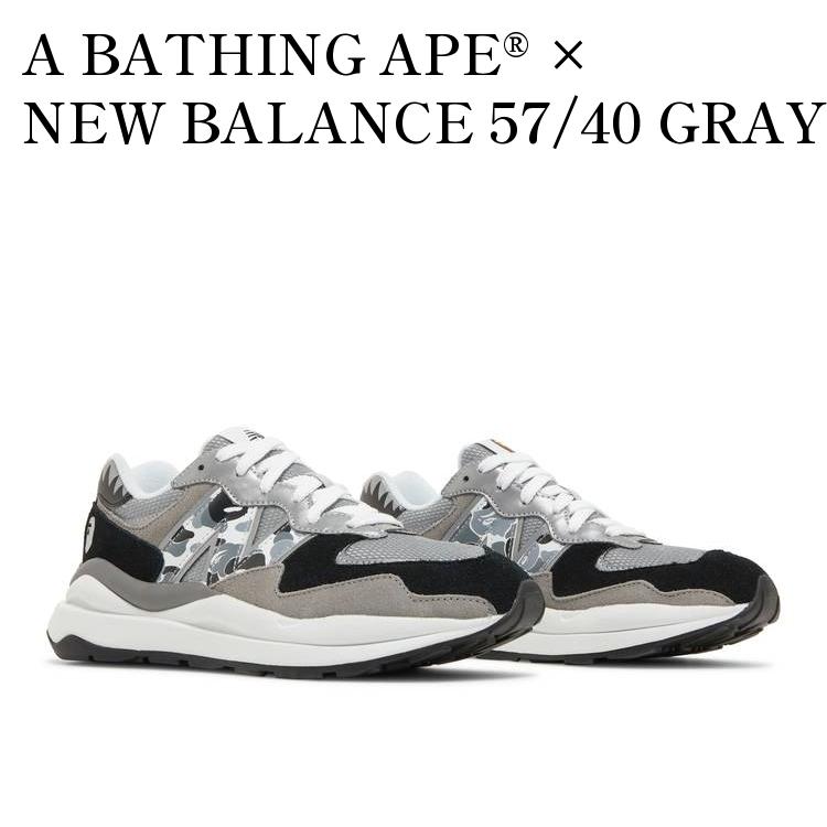 ڤ󤻾ʡA BATHING APE??  NEW BALANCE 57/40 GRAY  ٥   ˥塼Х 57/40 졼 M5740BAP