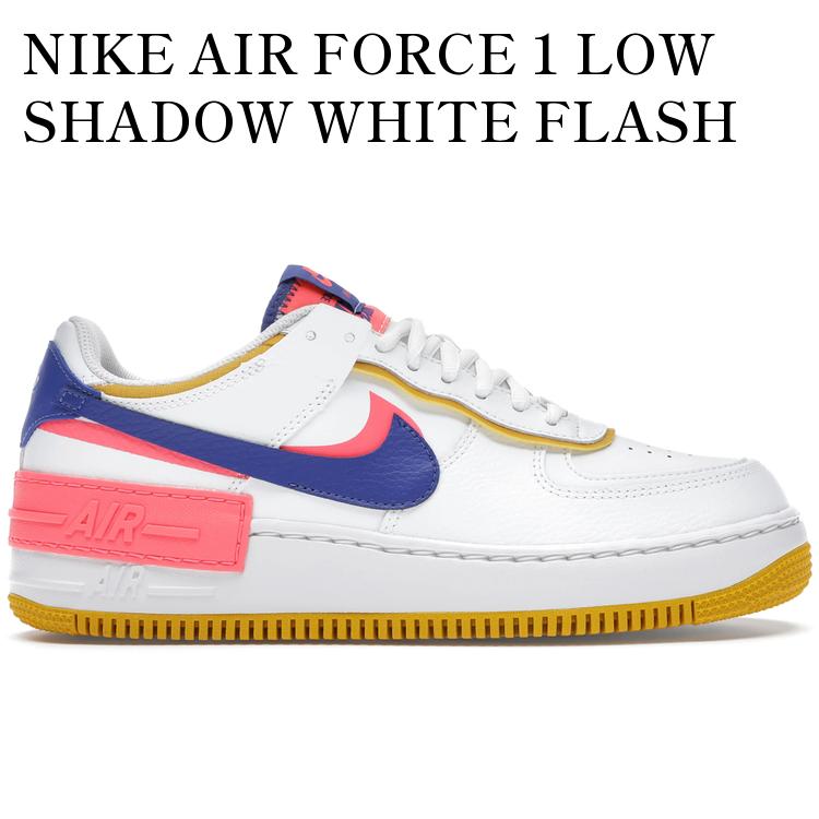 【海外限定 お取り寄せ商品】NIKE AIR FORCE 1 LOW SHADOW WHITE FLASH CRIMSON ASTRONOMY BLUE (WOMEN'S) CI0919-105 メンズ レディース 人気 おしゃれ