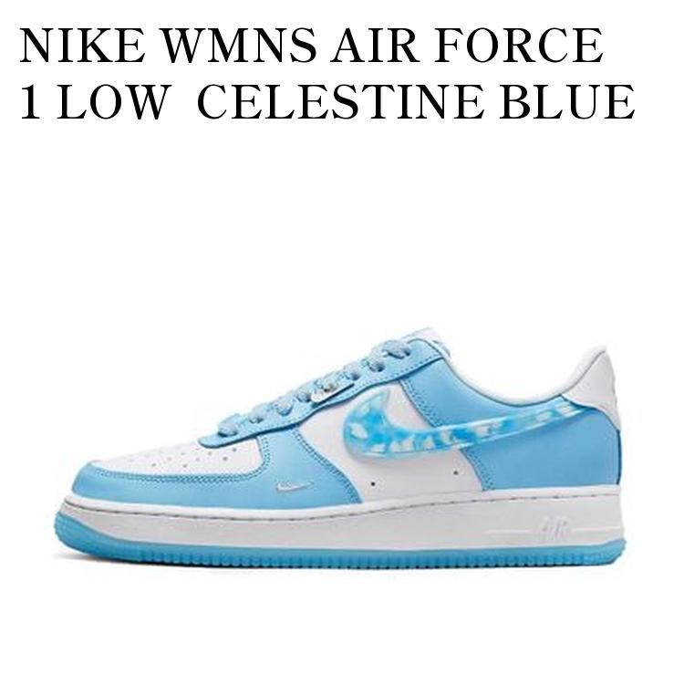 【海外限定 お取り寄せ商品】NIKE AIR FORCE 1 LOW NAIL ART WHITE BLUE (WOMEN'S) DX2937-100 メンズ ..