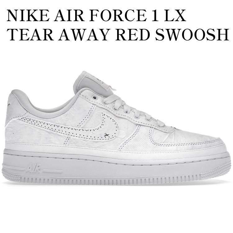 NIKE AIR FORCE 1 LX TEAR AWAY RED SWOOSH (WOMEN'S) CJ1650-101 メンズ レディース 人気 おしゃれ