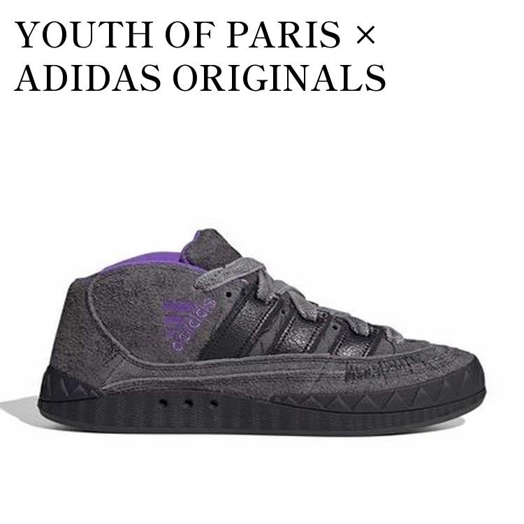 乐天商城 - 【お取り寄せ商品】YOUTH OF PARIS × ADIDAS ORIGINALS ADIMATIC MID BLACK/PANTONE ユース オブ パリ × アディダス オリジナルス アディマティック ミッド ブラック/パントーン IE8359 メンズ レディース 人気 おしゃれ