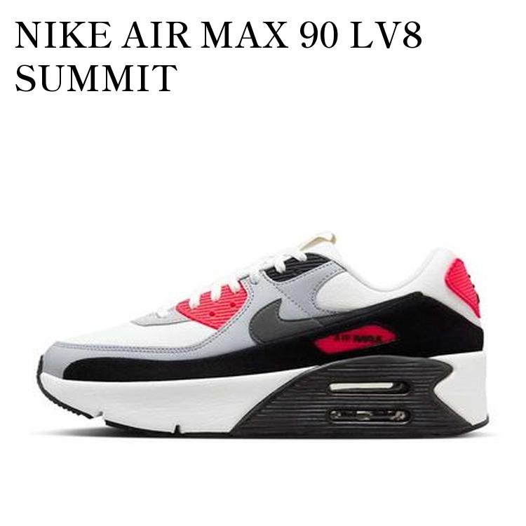 NIKE AIR MAX 90 LV8 SUMMIT WHITE/BLACK/WOLF GREY/SMOKE GREY ナイキ エアマックス90 LV8 サミットホワイト/ブラック/ウルフグレー/スモークグレー FD4328-101 メンズ レディース 人気 おしゃれ