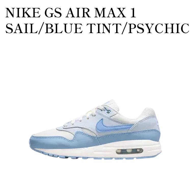 【お取り寄せ商品】NIKE GS AIR MAX 1 SAIL/BLUE TINT/PSYCHIC BLUE ナイキ GS エアマックス1 セイル/ブルーティント/サイキックブルー (キッズ) DZ3307-116 メンズ レディース 人気 おしゃれ