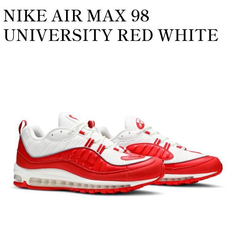 ڤ󤻾ʡNIKE AIR MAX 98 UNIVERSITY RED WHITE ʥ ޥå98 ˥Сƥ å ۥ磻 640744-602
