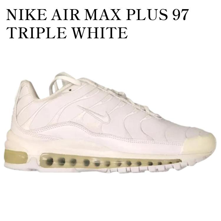 Shoes - 【海外限定 お取り寄せ商品】NIKE AIR MAX PLUS 97 TRIPLE WHITE 334479-111 メンズ レディース 人気 おしゃれ