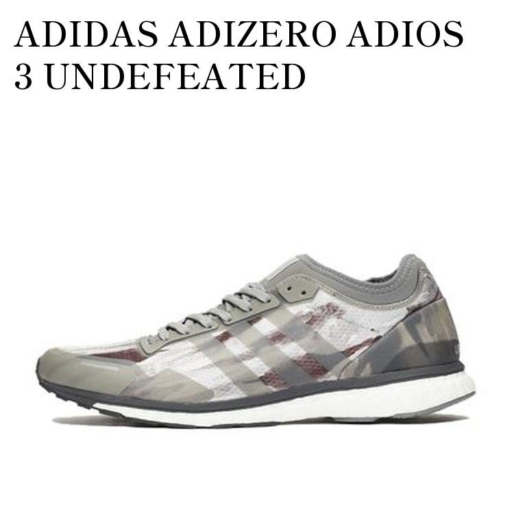 【お取り寄せ商品】ADIDAS ADIZERO ADIOS 3 UNDEFEATED PERFORMANCE RINNING アディダス アディゼロ アディオン 3 アンディフィーテッド パフォーマンス ランニング BC0470 メンズ レディース 人気 おしゃれ