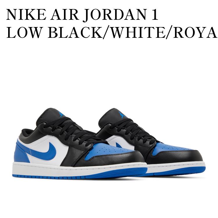 【スーパーSALE特別クーポン発行中】【お取り寄せ商品】NIKE AIR JORDAN 1 LOW BLACK/WHITE/ROYAL BLUE ナイキ エアジョーダン1 ロー ブラック/ホワイト/ロイヤルブルー 553558-140 メンズ レディース 人気 おしゃれ