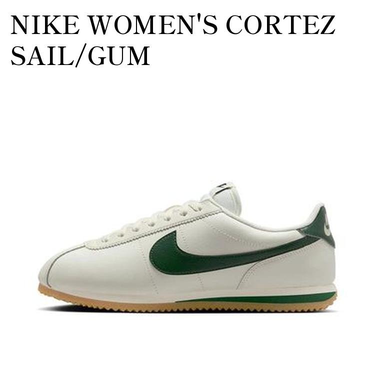 樂天商城 - 【お取り寄せ商品】NIKE WOMEN'S CORTEZ SAIL/GUM YELLOW/BLACK/FIR ナイキ ウィメンズ コルテッツ セイル/ガムイエロー/ブラック/ファー DN1791-110 メンズ レディース 人気 おしゃれ