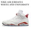 【お取り寄せ商品】NIKE AIR JORDAN 6 WHITE AND UNIVERSITY RED/RED OREO ナイキ エアジョーダン 6 ホ..