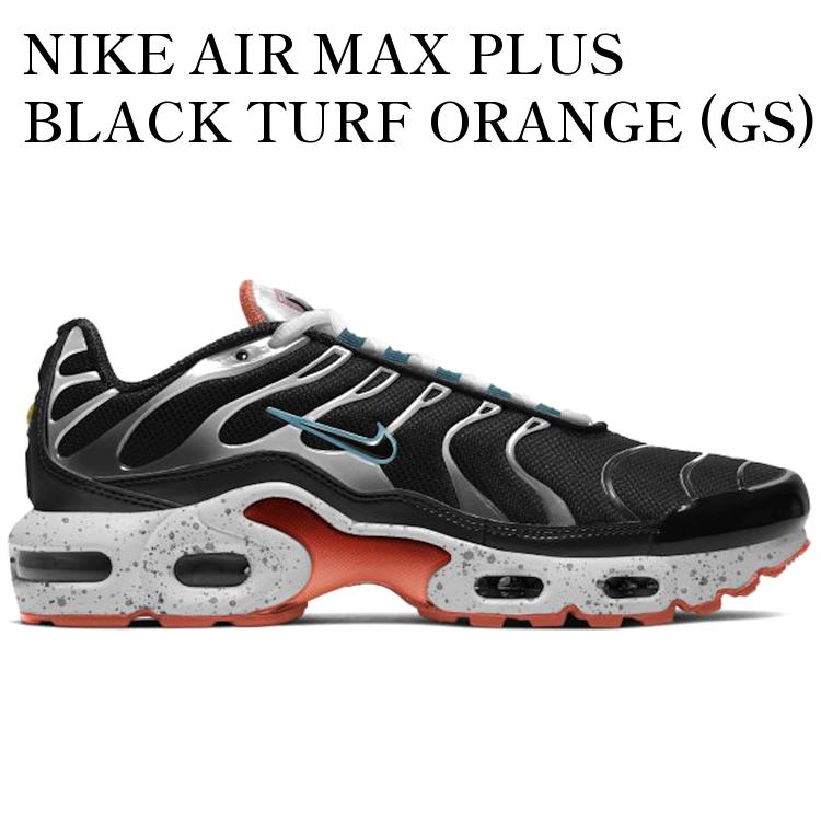 乐天商城 - 【海外限定 お取り寄せ商品】NIKE AIR MAX PLUS BLACK TURF ORANGE (GS) CD0609-014 メンズ レディース 人気 おしゃれ