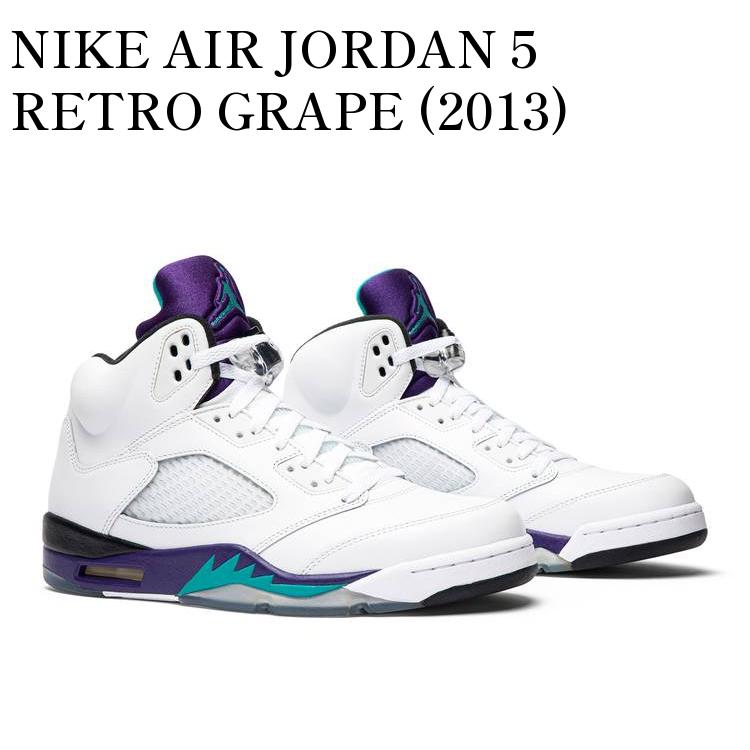 【お取り寄せ商品】NIKE AIR JORDAN 5 RETRO GRAPE (2013) ナイキ エアジョーダン5 レトロ グレープ (2013) 136027-108