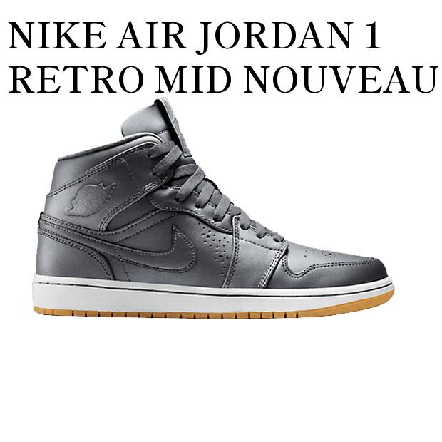 【お取り寄せ商品】NIKE AIR JORDAN 1 RETRO MID NOUVEAU COOL GREY ナイキ エアジョーダン1 ミッド ヌーヴォー クール グレー 629151-007