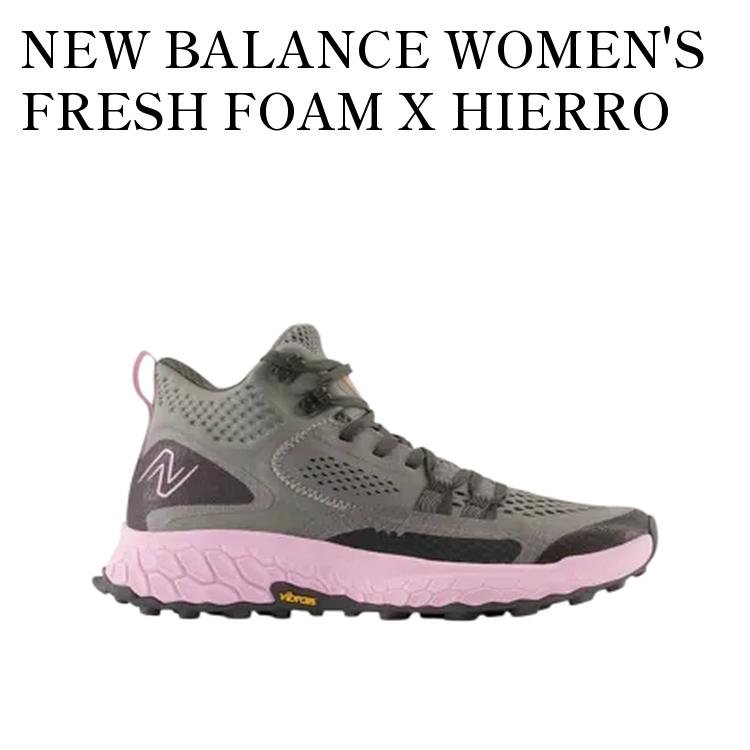 【お取り寄せ商品】NEW BALANCE WOMEN'S FRESH FOAM X HIERRO MID-CUT DARK GRAY/PINK ニューバランス ウィメンズ フレッシュフォーム X ヒエロ ミッドカット ダークグレー/ピンク WTHIMCCG メンズ レディース