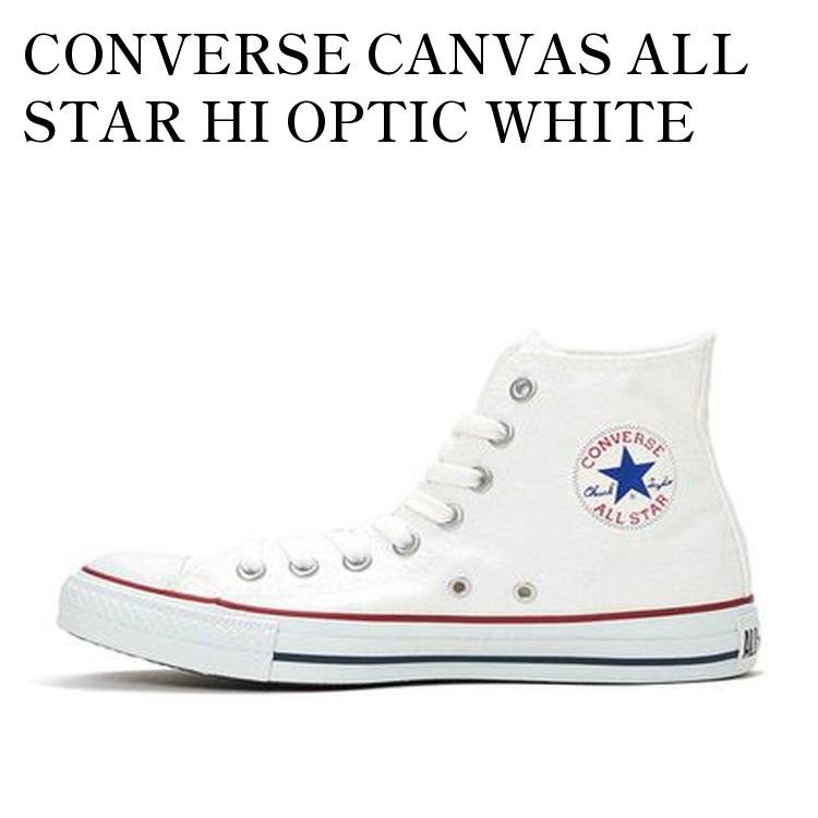 乐天商城 - 【お取り寄せ商品】CONVERSE CANVAS ALL STAR HI OPTIC WHITE コンバース キャンバス オールスター ハイ オプティカル ホワイト M7650 メンズ レディース 人気 おしゃれ