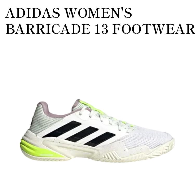 【お取り寄せ商品】ADIDAS WOMEN'S BARRICADE 13 FOOTWEAR WHITE/CORE BLACK/CRYSTAL JADE アディダス ウィメンズ バリケード13 フットウェアホワイト/コアブラック/クリスタルジェイド IF0409 メンズ レディース 人気 おしゃれ