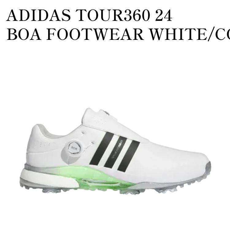 樂天商城 - 【お取り寄せ商品】ADIDAS TOUR360 24 BOA FOOTWEAR WHITE/CORE BLACK/GREEN SPARK アディダス ツアー360 24 ボア フットウェアホワイト/コアブラック/グリーンスパーク IF0251 メンズ レディース 人気 おしゃれ