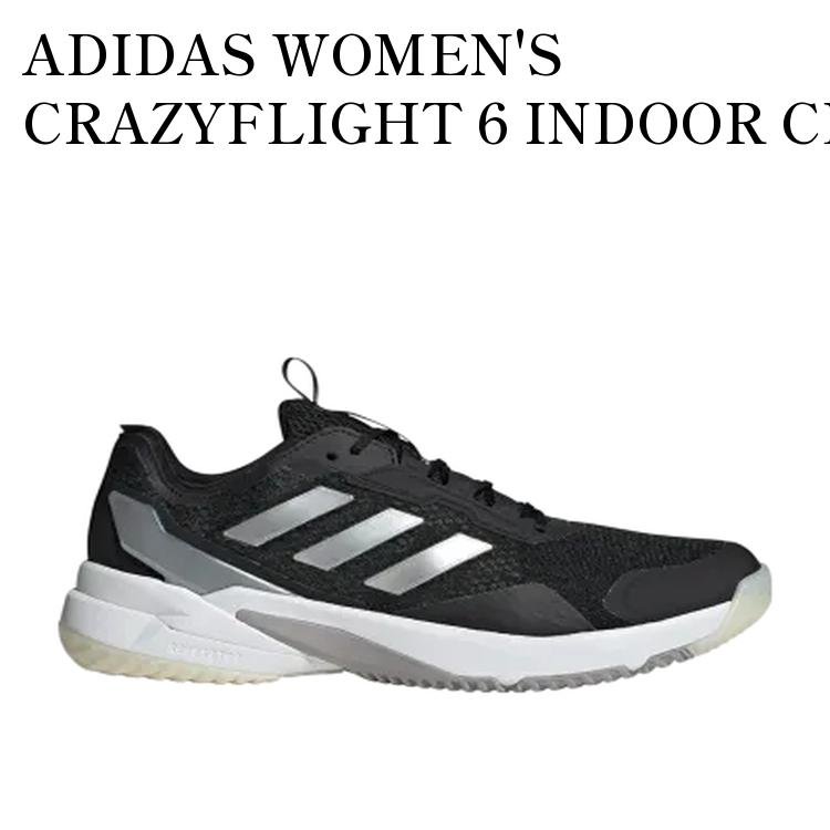�ڤ����󤻾��ʡ�ADIDAS WOMEN'S CRAZYFLIGHT 6 INDOOR CLOUD WHITE/SILVER METALLIC/CORE BL...