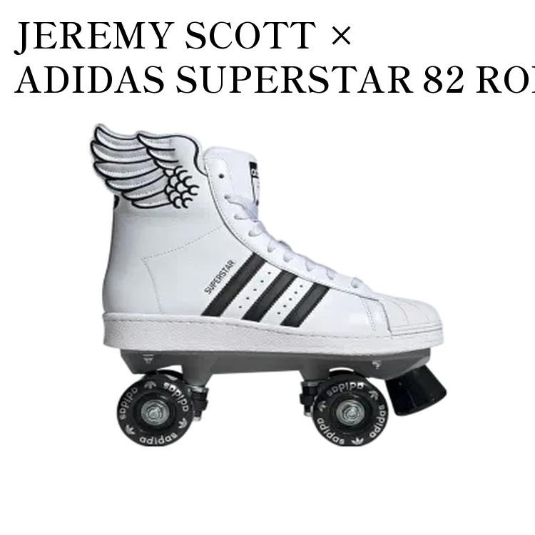 樂天商城 - 【お取り寄せ商品】JEREMY SCOTT × ADIDAS SUPERSTAR 82 ROLLER SKATES FOOTWEAR WHITE/CORE BLACK ジェレミー スコット × アディダス スーパースター 82 ローラースケート フットウェアホワイト/コアブラック JR8376 メンズ レディース 人気 おしゃれ