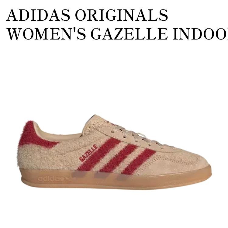 Rakuten - 【お取り寄せ商品】ADIDAS ORIGINALS WOMEN'S GAZELLE INDOOR MAGIC BEIGE/TEAM VICTORY RED/GUM アディダスオリジナルス ウィメンズ ガゼル インドア マジックベージュ/チームビクトリーレッド/ガム JP8341 メンズ レディース 人気 おしゃれ