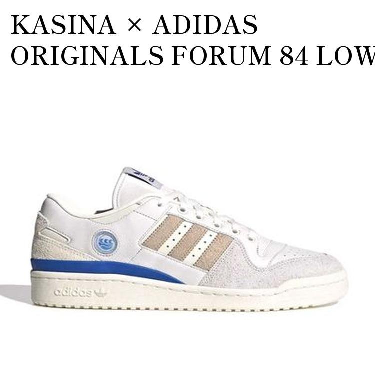 KASINA × ADIDAS ORIGINALS FORUM 84 LOW OFF WHITE/SUPPLIER COLOR/GREY ONE カシナ × アディダス オリジナルス フォーラム84 ロー オフホワイト/サプライヤーカラー/グレーワン ID2908 メンズ レディース 人気 おしゃれ