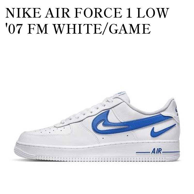 NIKE AIR FORCE 1 LOW '07 FM WHITE/GAME ROYAL ナイキ エアフォース1 ロー '07 FM ホワイト/ゲームロイヤル DR0143-100 メンズ レディース 人気 おしゃれ