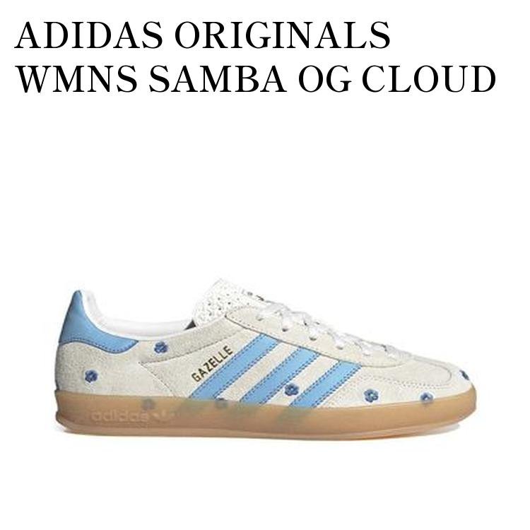 【お取り寄せ商品】ADIDAS ORIGINALS WMNS SAMBA OG CLOUD WHITE/LIGHT BLUE/GUM アディダス オリジナルス ウィメンズ サンバ OG クラウドホワイト/ライトブルー/ガム IF4491 メンズ レディース 人気 おしゃれ