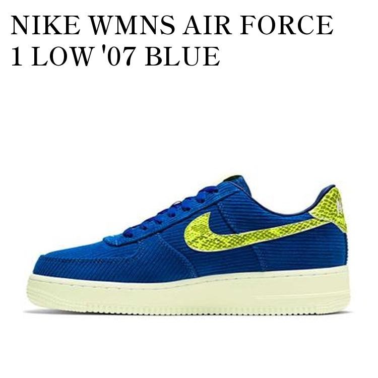 NIKE WMNS AIR FORCE 1 LOW '07 BLUE ナイキ ウィメンズ エアフォース1 ロー '07 ブルー CK3314-400 メンズ レディース 人気 おしゃれ