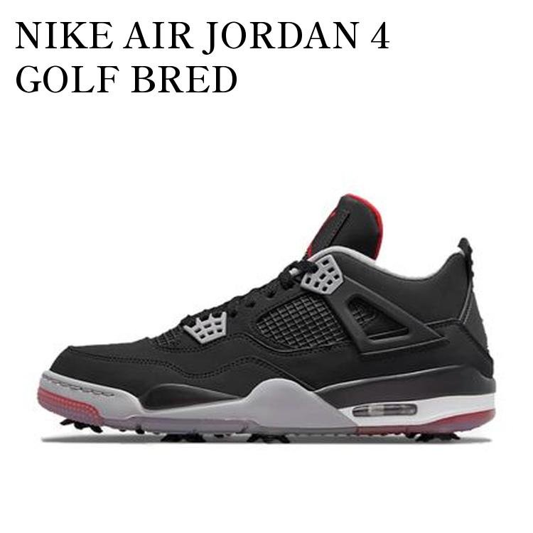 【お取り寄せ商品】NIKE AIR JORDAN 4 GOLF BRED ナイキ エアジョーダン4 ゴルフ ブレッド CU9981-002 メンズ レディース 人気 おしゃれ