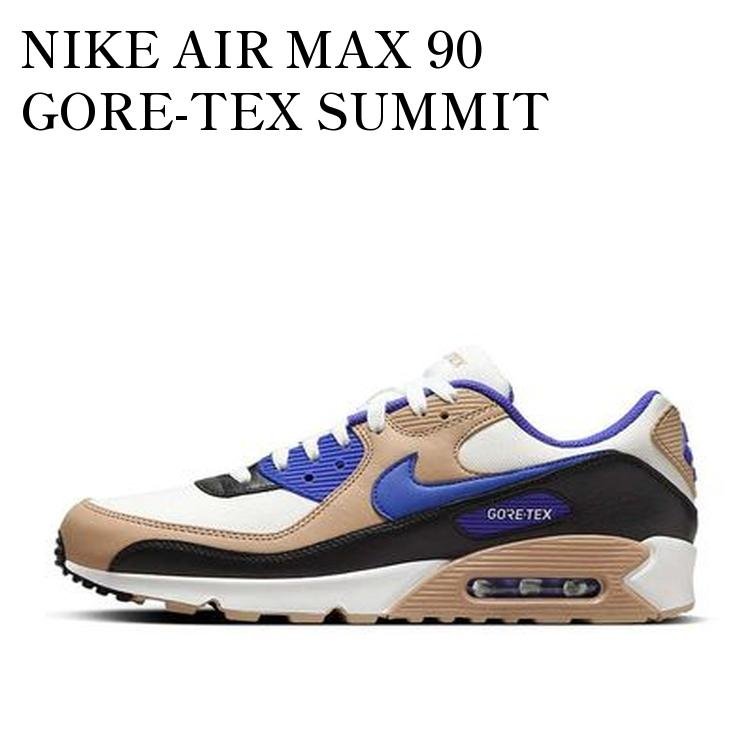 Rakuten - 【お取り寄せ商品】NIKE AIR MAX 90 GORE-TEX SUMMIT WHITE/HEMP/BLACK/LAPIS ナイキ エアマックス90 ゴアテックス サミットホワイト/ヘンプ/ブラック/ラピス FD5810-100 メンズ レディース 人気 おしゃれ