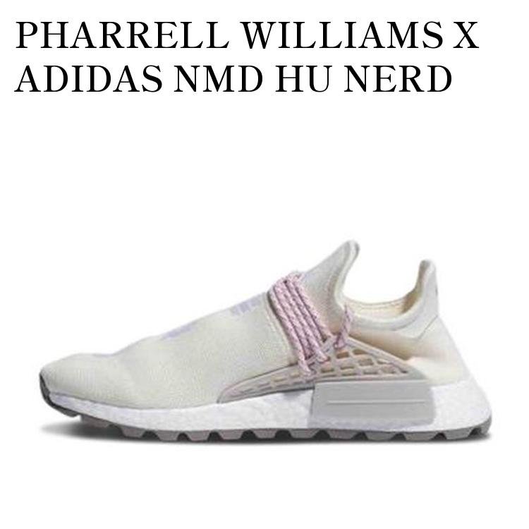 PHARRELL WILLIAMS X ADIDAS NMD HU NERD CREAM ファレル・ウィリアムス × アディダス エヌ エム ディー HU Nerd クリーム EE8102 メンズ レディース 人気 おしゃれ