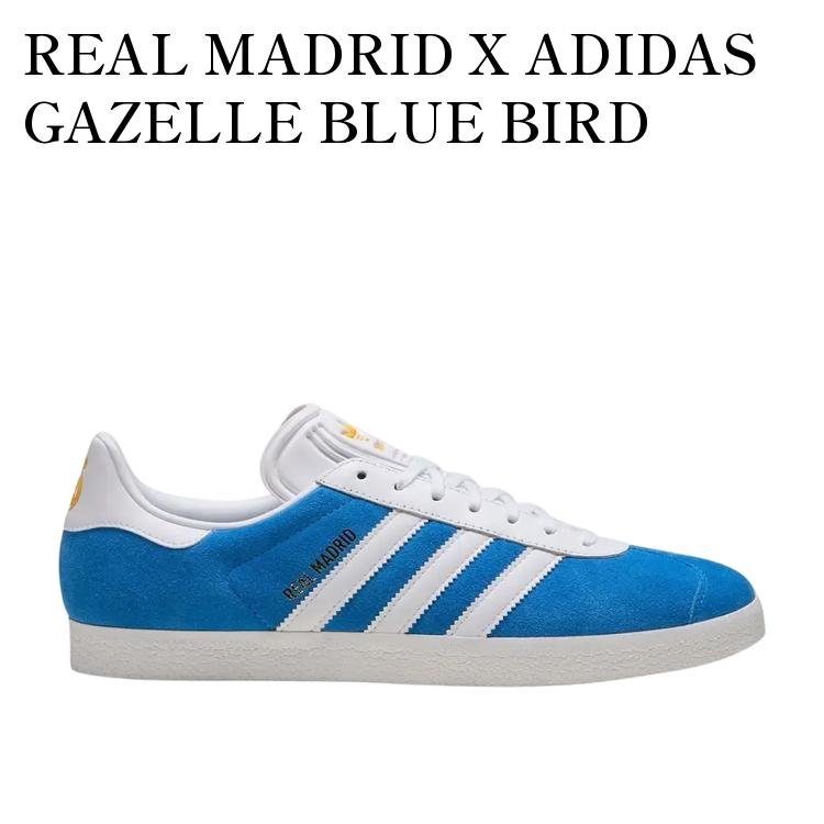 REAL MADRID X ADIDAS GAZELLE BLUE BIRD レアルマドリード x アディダス ガゼル ブルーバード JR4158 メンズ レディース 人気 おしゃれ