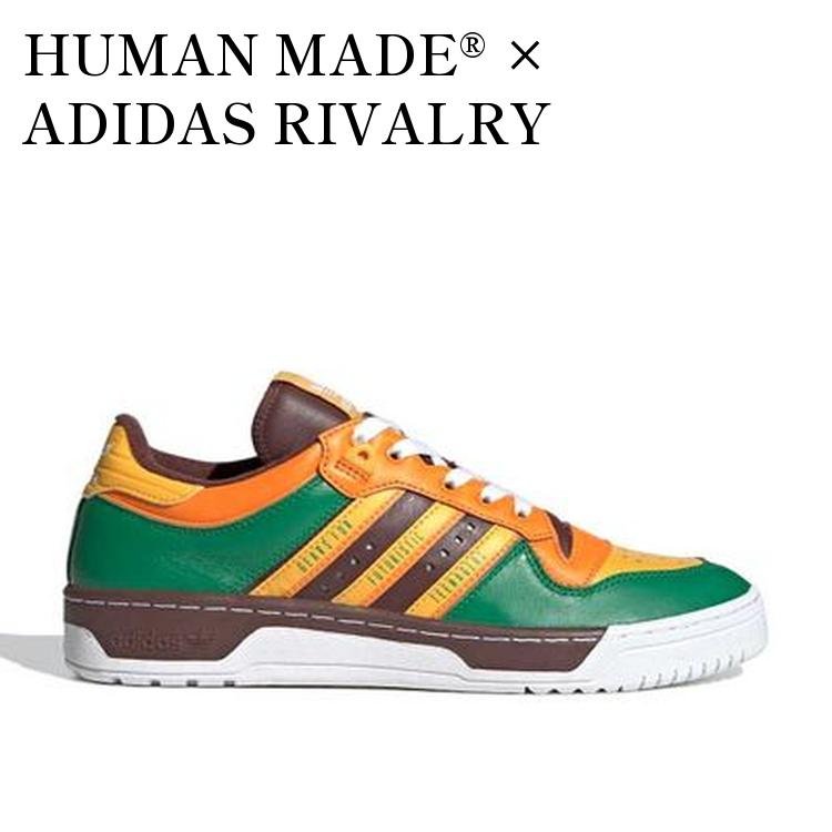 Rakuten - 【お取り寄せ商品】HUMAN MADE®︎ × ADIDAS RIVALRY GREEN/YELLOW/BROWN ヒューマン メイド®︎×アディダス ライバルリー グリーン/イエロー/ブラウン FY1084 メンズ レディース 人気 おしゃれ