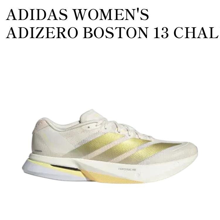 ADIDAS WOMEN'S ADIZERO BOSTON 13 CHALK WHITE/GOLD METALLIC/ORANGE TINT アディダス ウィメンズ アディゼロ ボストン13 チョークホワイト/ゴールドメタリック/オレンジティント JS4952 メンズ レディース 人気 おしゃれ