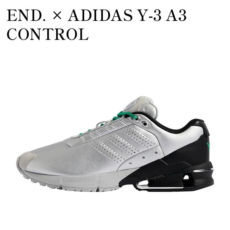 END. × ADIDAS Y-3 A3 CONTROL BLACK/METALLIC SILVER/COURT GREEN エンド × アディダス ワイスリー A3 コントロール ブラック/メタリックシルバー/コートグリーン JP8806 メンズ レディース 人気 おしゃれ