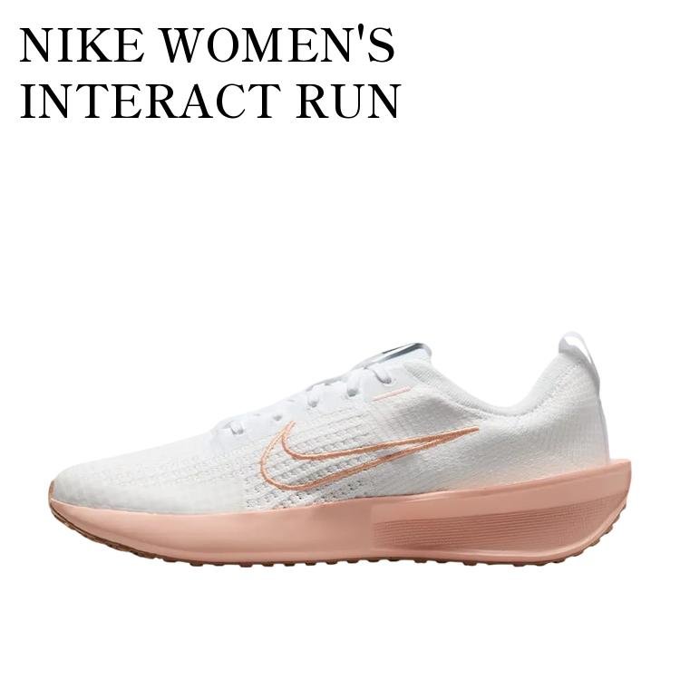 NIKE WOMEN'S INTERACT RUN WHITE/PHANTOM/WASHED CORAL/APRICOT AGATE ナイキ ウィメンズ インタラクトラン ホワイト/ファントム/ウォッシュドコーラル/アプリコットアゲート FD2292-111 メンズ レディース 人気 おしゃれ