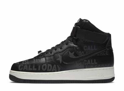 【お取り寄せ商品】NIKE AIR FORCE 1 HIGH TOLL FREE ナイキ エアフォース1 ハイ トール ブラック CU1414-001 メンズ ...