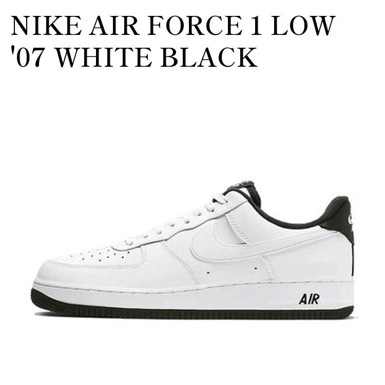【お取り寄せ商品】NIKE AIR FORCE 1 LOW '07 WHITE BLACK ナイキ エアフォース1 ロー '07 ホワイト ブ..