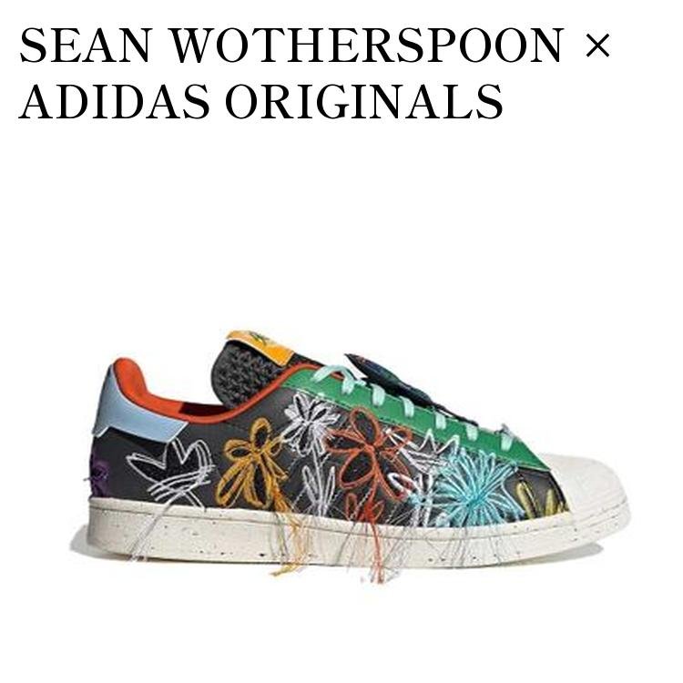 SEAN WOTHERSPOON × ADIDAS ORIGINALS SUPERSTAR SUPER EARTH BLACK ショーン・ウェザースプーン × アディダス オリジナルス スーパースター スーパーアース ブラック GX3823 メンズ レディース 人気 おしゃれ