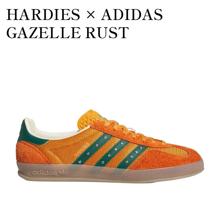 HARDIES × ADIDAS GAZELLE RUST ORANGE/GREEN ハーディーズ × アディダス ガゼル ラストオレンジ/グリーン KI7011 メンズ レディース 人気 おしゃれ