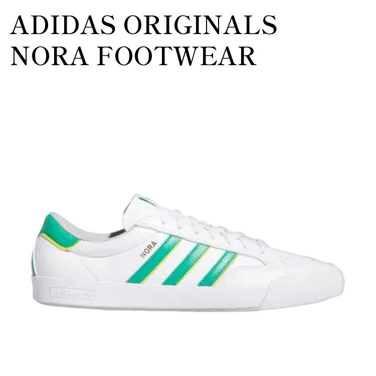 ADIDAS ORIGINALS NORA FOOTWEAR WHITE/COURT GREEN/YELLOW アディダスオリジナルス ノラ フットウェアホワイト/コートグリーン/イエロー IF2069 メンズ レディース 人気 おしゃれ