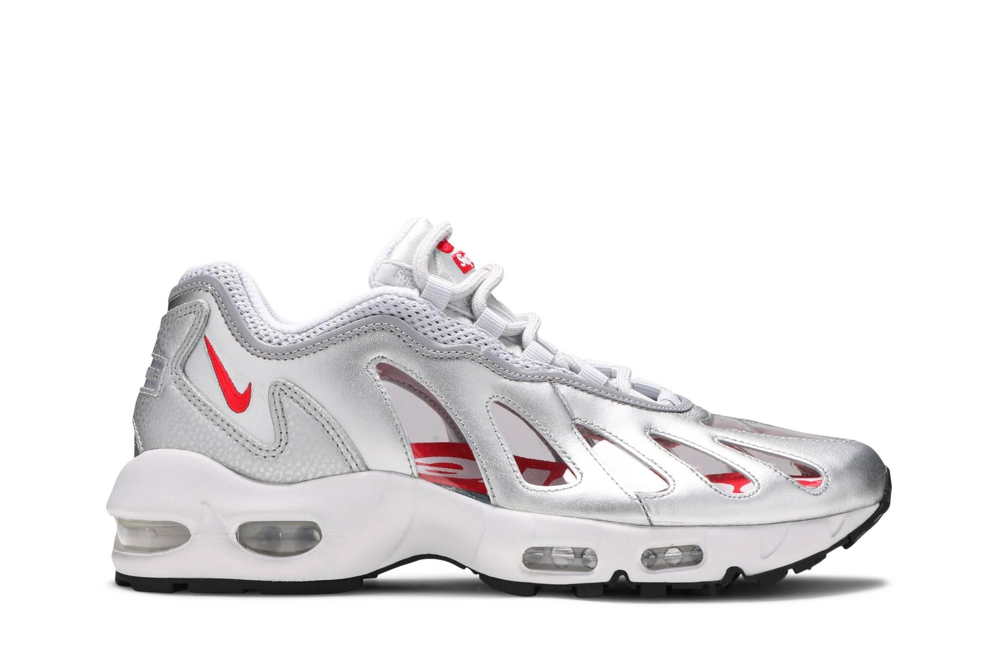 【お取り寄せ商品】SUPREME × NIKE AIR MAX 96 METALLIC SILVER/SPEED RED/CLEAR ...