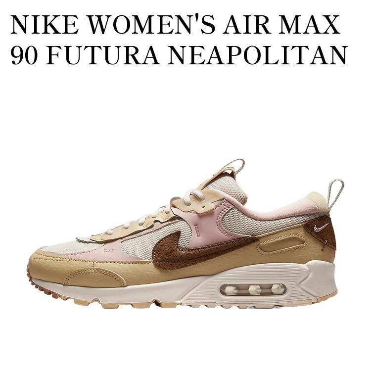 Rakuten - 【お取り寄せ商品】NIKE WOMEN'S AIR MAX 90 FUTURA NEAPOLITAN ナイキ ウィメンズ エアマックス90 フューチュラ ナポリタン DZ4704-100 メンズ レディース 人気 おしゃれ