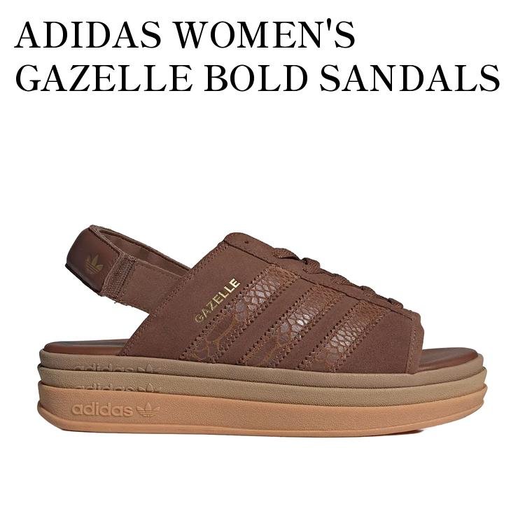 Rakuten - 【お取り寄せ商品】ADIDAS WOMEN'S GAZELLE BOLD SANDALS PRELOVED BROWN/GOLD METALLIC アディダス ウィメンズ ガゼル ボールド サンダル プリラブドブラウン/ゴールドメタリック IH6633 メンズ レディース 人気 おしゃれ