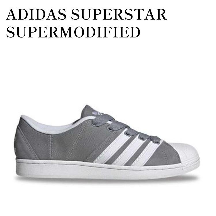 ADIDAS SUPERSTAR SUPERMODIFIED GRAY/FOOTWEAR WHITE アディダス スーパースター スーパーモディファイド グレー/フットウェア ホワイト H03740 メンズ レディース 人気 おしゃれ