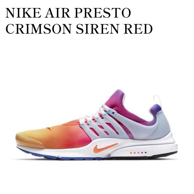【お取り寄せ商品】NIKE AIR PRESTO CRIMSON SIREN RED ナイキ エアプレスト クリムゾン サイレンレッド CJ1229-700 メンズ レディース 人気 おしゃれ