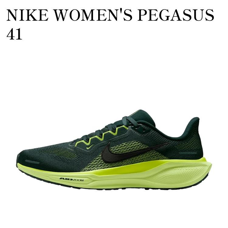 Rakuten - 【お取り寄せ商品】NIKE WOMEN'S PEGASUS 41 SEAWEED/CYBER/LIGHT LEMON TWIST/BLACK ナイキ ウィメンズ ペガサス41 シーウィード/サイバー/ライトレモンツイスト/ブラック FD2723-302 メンズ レディース 人気 おしゃれ